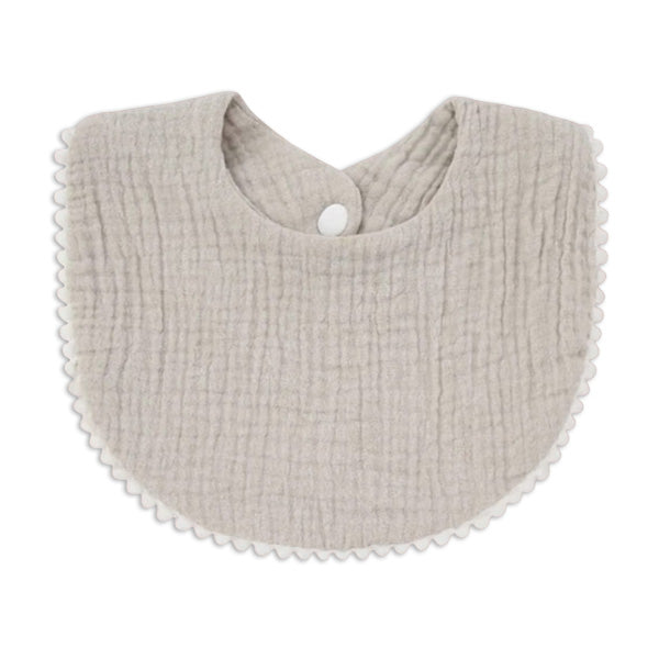 Bavaglino Cotone Biologico doppio a 2 tessuti 25X11 cm