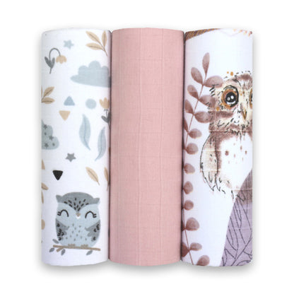 Coperta in Mussola di Cotone 60x60 - Confezione da 3