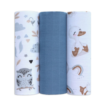 Coperta in Mussola di Cotone 60x60 - Confezione da 3