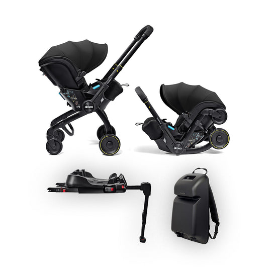 Bundle Doona X - Passeggino & Base ISOFIX & Pack 'n Go Basket