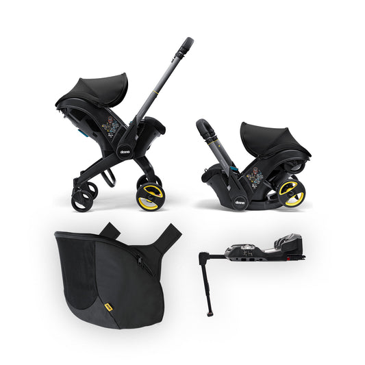 Bundle Doona i - Passeggino & Base ISOFIX & Snap-on Storage